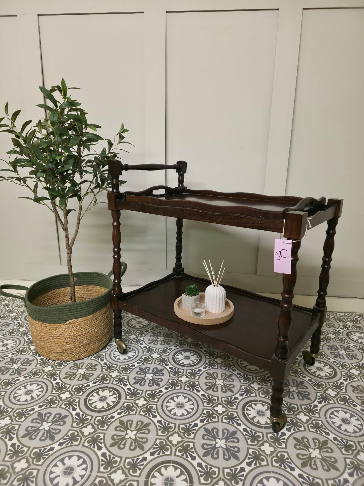 Mahogany Hostess Trolley