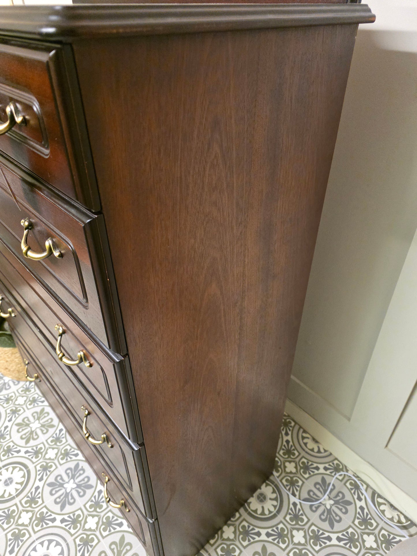 Mahogany 5 Drawer Chest