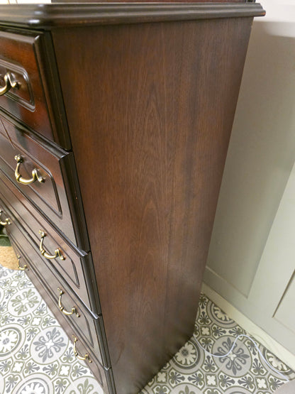 Mahogany 5 Drawer Chest
