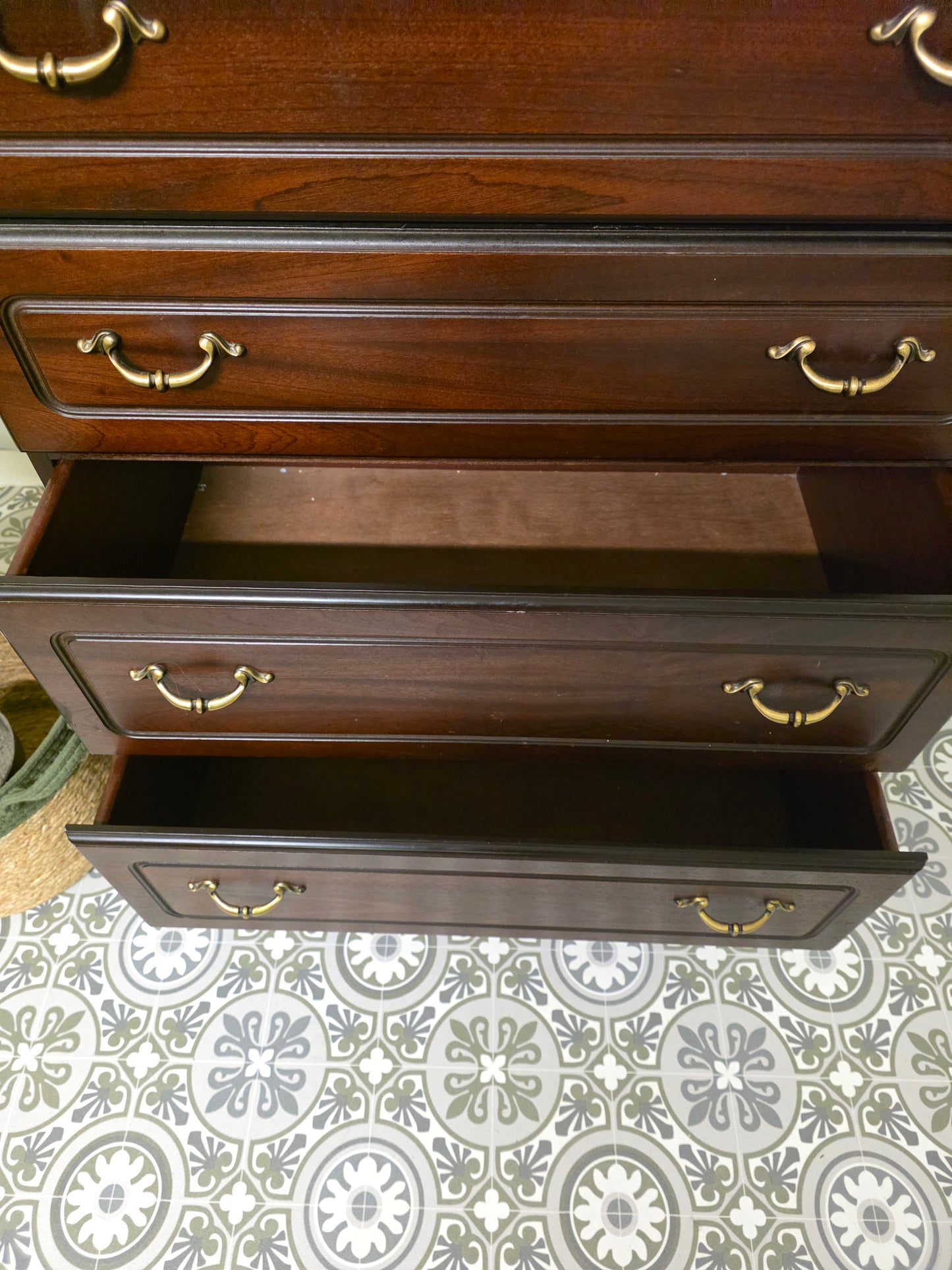 Mahogany 5 Drawer Chest