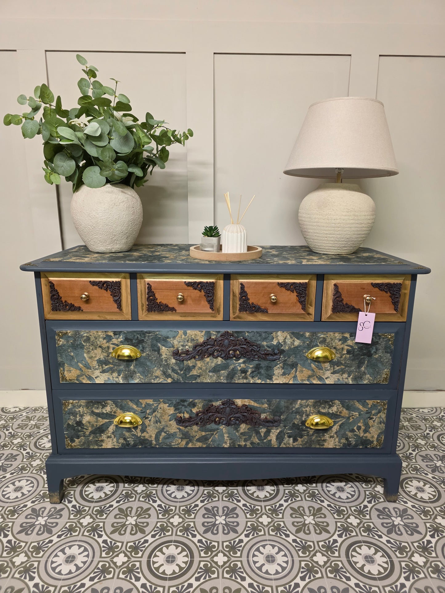 Stag 6 Drawer Chest