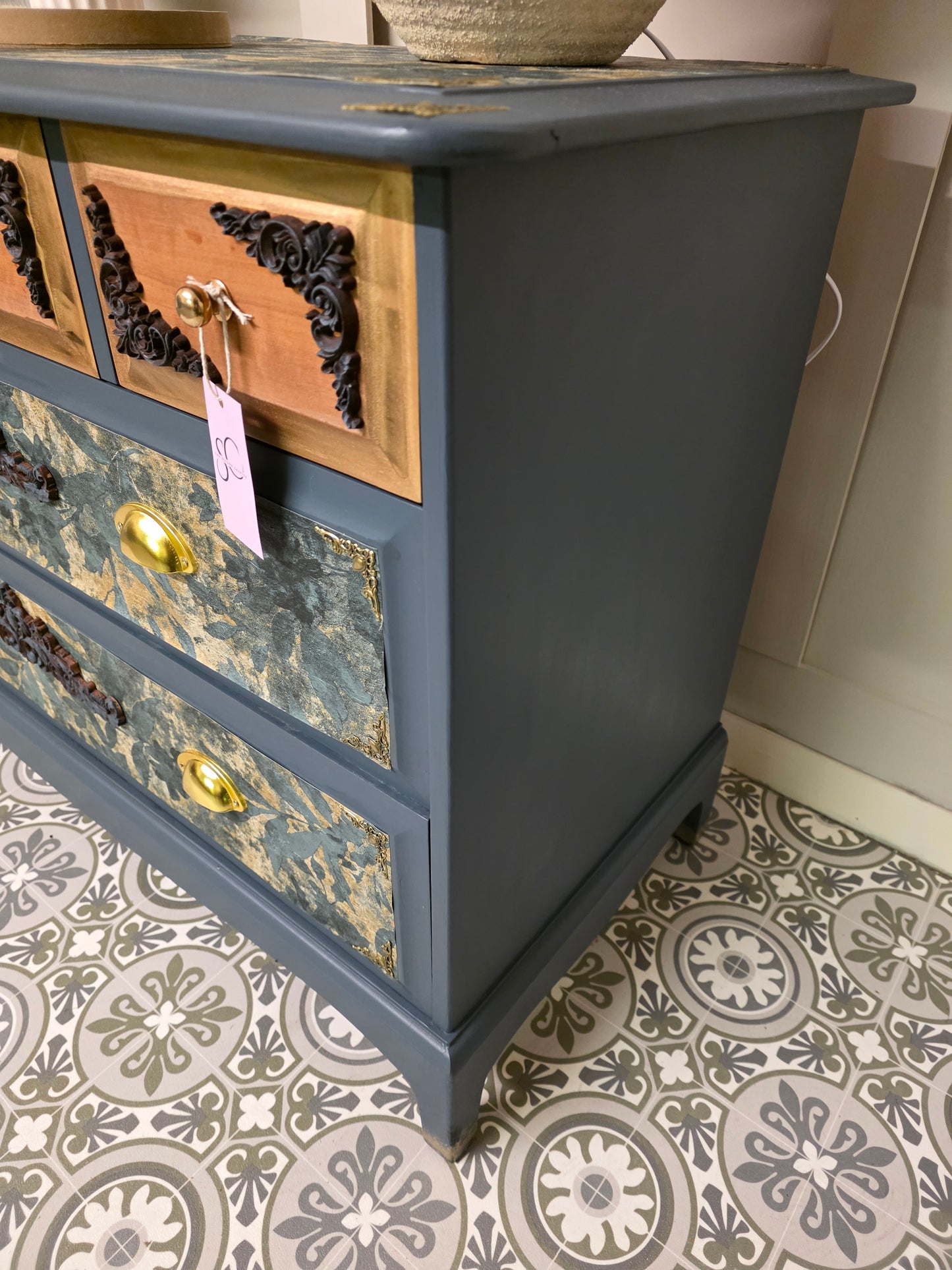 Stag 6 Drawer Chest