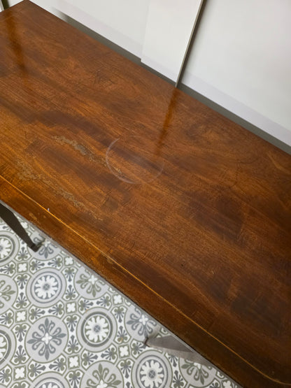 Mahogany Inlaid Console Table