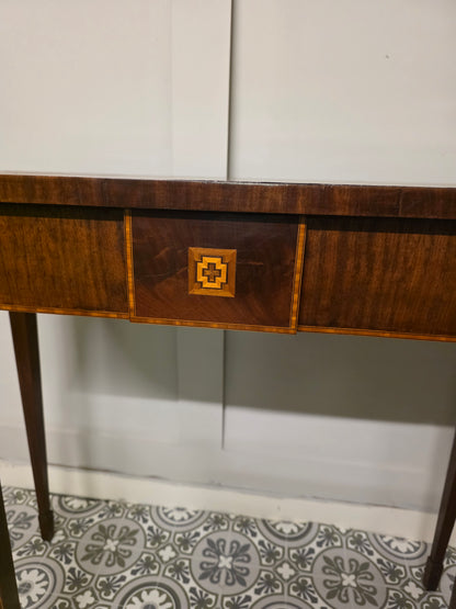 Mahogany Inlaid Console Table