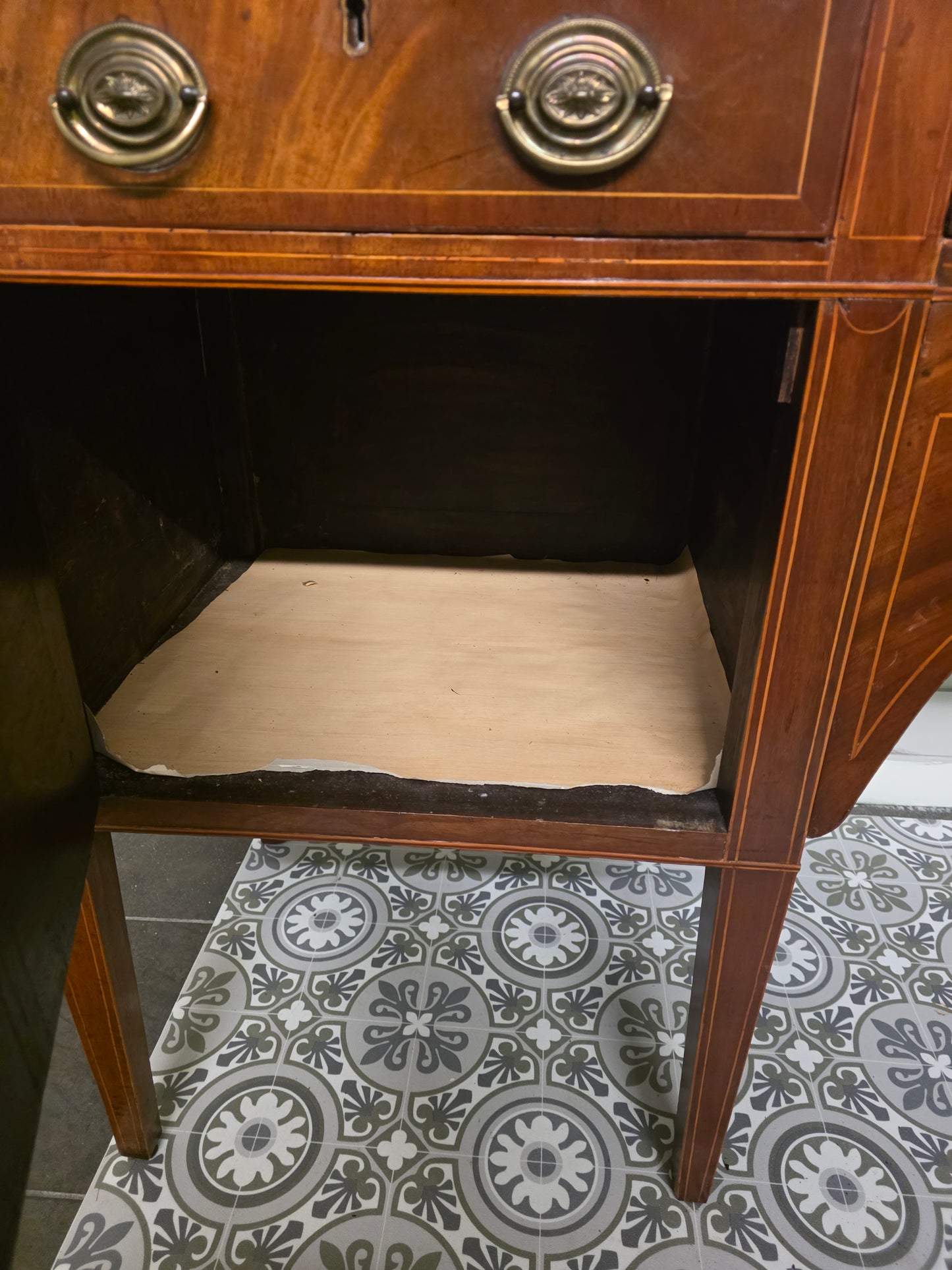 Antique Sideboard with gold gallery