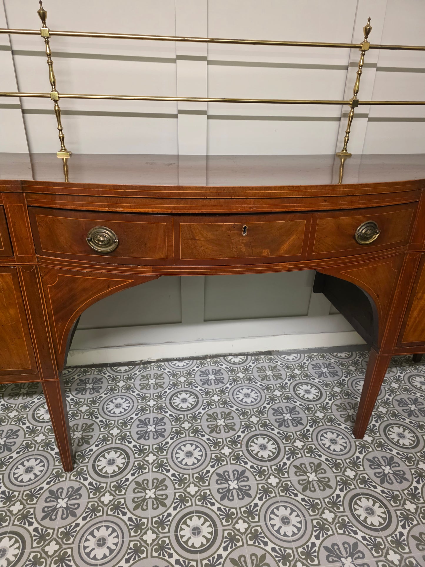 Antique Sideboard with gold gallery