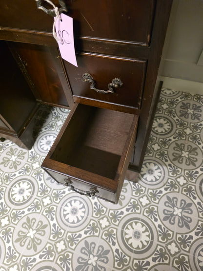 Kneehole Desk Leather Top