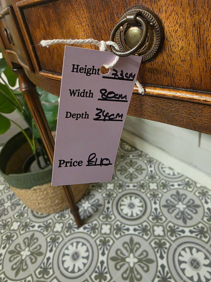 Flamed Mahogany Console Table