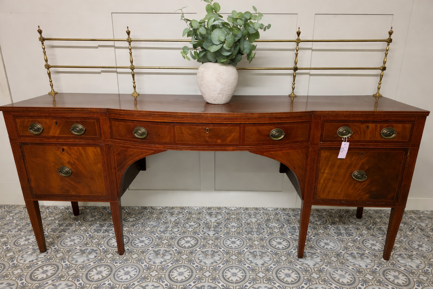 Antique Sideboard with gold gallery